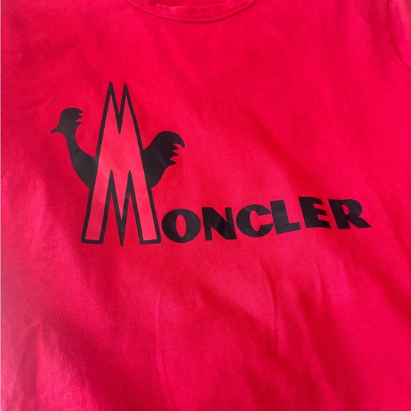 Moncler Men Vibrant Red Tee - Picture 9 of 11